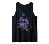 Chinese Red Good Fortune Dragon Mythical Creature Tank Top