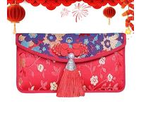 Chinese Red Package Set - Extra Traditional Money Envelopes, Tassel Decoration Design, Elegant Gift Presentation Details | Home Elders Family Gathering Holiday Birthday Spring Fest