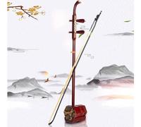 Chinese Red Sandalwood Erhu, 2-string Violin Fiddle Musical Instrument Chinese Peking Opera Fiddle Jing Erhu for Professional Performance(Red-B)