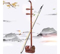 Chinese Red Sandalwood Erhu, 2-string Violin Fiddle Musical Instrument Chinese Peking Opera Fiddle Jing Erhu for Professional Performance(Red-A)