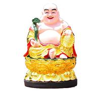Chinese Religion Maitreya Buddha and Bodhisattva Laughing Buddha Resin Glass Material Steel Buddha