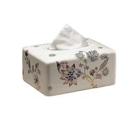Chinese Retro Ceramic Tissue Box Holder Paper Cover Case Living Room Coffee Table Storage Paper Box Napkin Holder Home Decor(B)