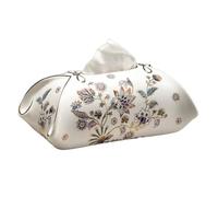 Chinese Retro Ceramic Tissue Box Holder Paper Cover Case Living Room Coffee Table Storage Paper Box Napkin Holder Home Decor(Style 4)