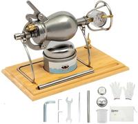 Chinese Retro Popcorn Maker Cannon, Stainless Steel High Pressure Machine, Traditional Manual Food Puffer for Outdoor Party(300ml)