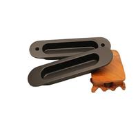 Chinese Retro Sliding Door Lock Indoor Cabinet Wooden Double-Sided Bathroom Balcony Flat Push Button European Style(KS03 Matte Black)