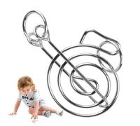 Chinese Ring Magic Toy - 8 Piece Metal Link Puzzle Set, Interlock Wire Puzzle Game | Magnetic Like Brain Teaser Gift, Unlock Knot Logic Challenge for Kids and Adults, Interlock Disentanglement