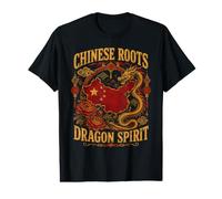Chinese Roots Dragon Spirit Heritage Design Value Graphic T-Shirt