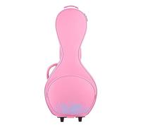 Chinese Ruan Lute Lightweight Oxford Cloth Thickened Zhongruan Instrument Protection Bag with Wheels for Zhongruan Lyre (pink)
