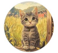 Chinese Rural Cat 1000 Piece Jigsaw Puzzle For Adults Family Challenge Toys Stress Relief Puzzle Cultivate The Spirit of Teamwork For Adults Gifts 1000pcs (67.5x67.5cm)