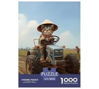 Chinese Rural Cat 1000 Piece Jigsaw Puzzles for Adults Challenging Game Home Decors Premium Box Packaging 38x26cm/1000pcs