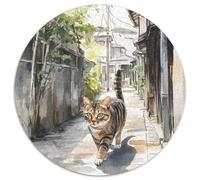 Chinese Rural Cat 1000 Pieces Jigsaw Puzzles For Adults Family Challenge Toys Stress Relieving Entertainment Cultivate The Spirit of Teamwork for Family Decorations 1000pcs (67.5x67.5cm)