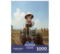 Chinese Rural Cat Jigsaw Puzzles for Adult Challenging Puzzle Games The Impossible Challenge 1000 Piece Difficult Hard Jigsaw Puzzles for Man And Woman with Letters on Back 70x50cm/1000pcs