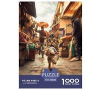 Chinese Rural Cat Jigsaw Puzzles Puzzles for Adults Kids. 1000 Pieces Great Gifts Challenge Toy Educational Games Home Decoration for Adults& Kids Age 14 Years Up 38x26cm/1000pcs
