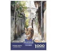 Chinese Rural Cat Jigsaw Puzzles Puzzles for Adults Kids. 1000 Pieces Great Gifts Challenge Toy Educational Games Home Decoration for Educational Games Gifts 38x26cm/1000pcs