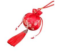 Chinese Sachet Bag with Tassels Drawstring Jewelry Gift Small Change Purse Embroidered Empty for Girl Drawstring Chinese Sachet