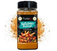 Chinese Salt & Pepper Seasoning - 400g Shaker - Salt & Chilli Pepper Seasoning for Chips, Chicken, Wings & Stir Fry - Gluten Free - No Msg - Pureety