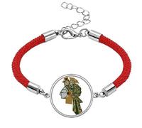 Chinese Shadow Play Head Portrait Lucky Red String Bracelet Rope Bracelet Handmade