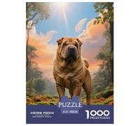 Chinese Shar-Pei, 1000-piece Jigsaw Puzzle, Calming Hobby for Focus And Patience, Ideal for Keepsakes Or Framed Décor, Suitable for Ages 12+, Pet Dog, 38x26cm/1000pcs