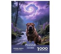 Chinese Shar-Pei, 1000-piece Jigsaw Puzzle, Calming Hobby for Focus And Patience, Ideal for Keepsakes Or Framed Décor, Suitable for Ages 12+, Pet Dog, 38x26cm/1000pcs
