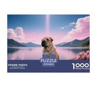 Chinese Shar-Pei, 1000-piece Puzzle Set, Calming Activity for Focus And Patience, Perfect for Gifts Or Framed Display, Suitable for Ages 14+, Pet Dog, 38x26cm/1000pcs