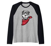 Chinese Shar Pei Face Shutter Glasses Gift Raglan Baseball Tee