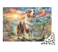 Chinese Shar-Pei on Ancient Wall_1 Puzzles 1000 Piece for Adults Jigsaw Puzzles Game for The Whole 52x38cm