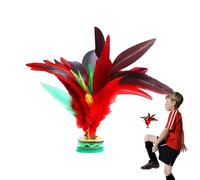 Chinese Shuttlecock - Highly Soft Chicken Jianzi Iron PC Construction Colourful Sports Equipment | Classic Old Fashioned Foot Sports Toy for School Parkyard Competition
