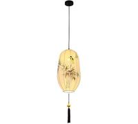 Chinese Simple Pendant Lamp Hand Painted Fabric Pendant Light Aisle Restaurant Teahouse Entrance Classical Chinese Style B&B Ceiling Hanging Lamps Lantern(40 * 30cm)