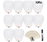 Chinese Sky Lanterns, Latest Portable Packaging, Biodegradable Eco-Friendly Chinese Paper Lanterns to Release in Memory Wish for New Year, Weekends, Holidays and Festivals (10)