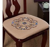 Chinese Sle Linen Chair Cushs Non Slip & Washable Ties & Embroidered Pattern Perfect for Dining Room Kitchen Living Room Sofa Office Use