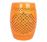 Chinese Sl rum Stool - New Ceramic Round Stool with Soft Cushion Lucky Four-Leaf Clover Design Perfect for Home Decor and Stylish Seating.