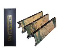 Chinese Small Folding Screen, Screen Dividers 6 Panel Folding Mini Screens for Living Room and Desktop Decorative