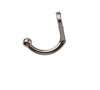Chinese Small Single Hole zinc Alloy Coat Decorative Single Hook Extra Small mini Hook(B482-1-10pcs)