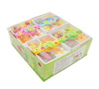 Chinese Snack 4-in-1 Gummy Candy Gift Box | Colorful Fruit Flavors | Dinosaur-Themed Four-Compartment Tray | Fun Kids Snack Perfect for Parties, Sharing, and Gift Giving (68g/Box)