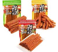 Chinese Snack Spicy Gluten - 3 Flavours (Peking Duck, Taiwanese Hot Dog, Beef Tendon) - Spicy & Chewy Snack 120g/Pack