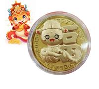 Chinese Snake Coin, Year of the Snake Coin 2025 | Year of the Snake Collection Coin | 2025 Chinese Spring Festival Collectible Coin Coin