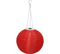 Chinese Solar Powered Garden Lantern - red