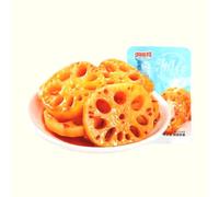 Chinese specialty spicy golden needle mushroom 5 packs, ready to eat when opened, spicy snacks, vegan, snack food, delicious snacks, nostalgic snacks, (Braised Lotus Root Slices with Sauce,100packs)