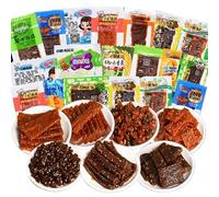 Chinese specialty spicy latiao spicy strips, instant small gluten, spicy stick, spicy hand-made dried tofu, mixed spicy noodles gift package, party snacks, leisure spicy snacks (30 packs)
