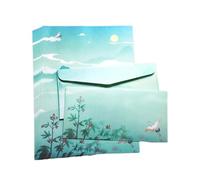 Chinese Stationery Paper and Envelopes Set 8X Writing Paper with Envelopes Color Both Side Letter Paper