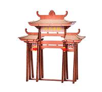 Chinese Street Arch 3D Miniature Wooden Doll House Kit Furniture Handmade DIY House Craft Kits Gift Perfect DIY Gift for Friends, Lovers and Families