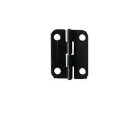 Chinese Style 1 inch 25 * 19MM Wooden Small Hinge Inside Iron Gift Packaging Box Hinge(Black-10pcs)