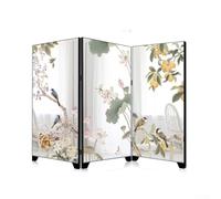 Chinese Style Acrylic Mirror Screen with Foldable Frame for Surface Display and Interior Accent Use in Modern Living Environments (A)