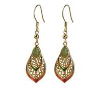 Chinese style ancient Earring,Elegant Occasions Je S925 Silver and Gold Plated with Natural Jade Drop Enamel Earrings for Women