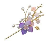 Chinese Style Ancient Flower Pearls Long Tassel Hair Sticks Female Jewelry