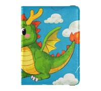 Chinese Style Animal Dragon Colorful Leather passport holder for travel for travel Travel Documents Organizer Protector Badge ID Vaccine Card Holder Wallet for women Lightweight, Chinese style animal