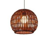 Chinese Style Bamboo Chandelier Rattan Basket Pendant Light Woven Wicker E27 Hanging Light Country Antique Lantern Individual Hotel Restaurant Living Room Balcony