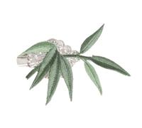 Chinese Style Bamboo Leaf Hair Clip Teens Elegant Hairpin Braids Hair Clip