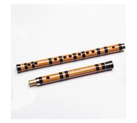 Chinese Style Bitter Bamboo Flute Playing Instrument With Black Hand-tied Wire Body Professional Performance To Bamboo Flute (Color : Major A key)