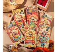 Chinese Style Blessing Words Horse Year Money Envelope, Blessing Words Color Printing Red Horse Year Money Envelope(Set 5)